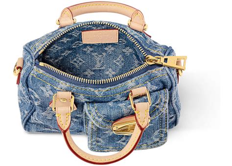 lv speedy denim|Lv monogram denim.